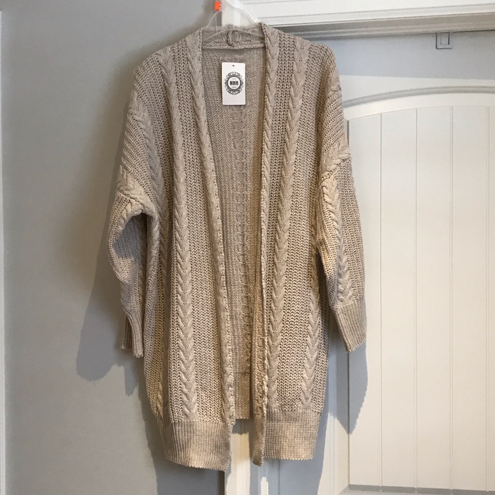 Cozy Cream Cable Knit Cardigan